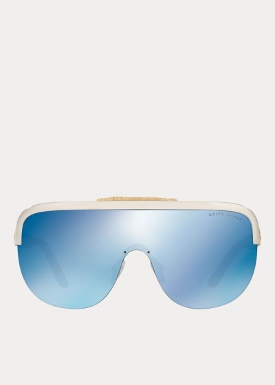 Gafas De Sol Ralph Lauren Mujer Plateados - Woven Shield - ODCAU1429